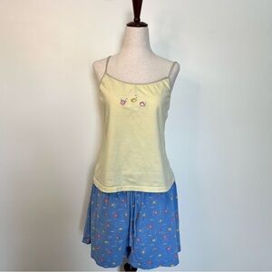Yellow fish Cami Pajama Set - Women Intimates & Sleepwear